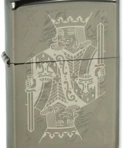 Zippo Feuerzeug Kings of Diamonds Design 2 Black Ice