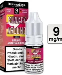 E-Liquid InnoCigs Monkey Around Banane-Amarenakirsche 9 mg Nikotin