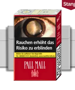 Pall Mall Red Softpack ohne Filter Zigaretten Stange (10×20 Stück)