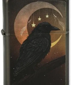 Zippo Feuerzeug Crow and Moon Design
