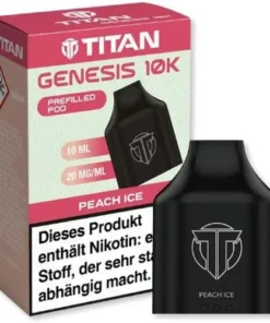 Titan Genesis 10K Prefilled Pod Peach Ice 10ml 20mg