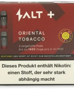 Salt Plus Oriental Tobacco Prefilled Pods 2x2ml 20mg