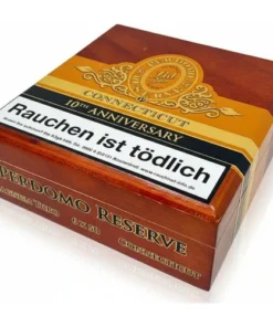 Perdomo Reserve 10th Anniversary Connecticut Magnum Tubo Zigarren 12 Stk.