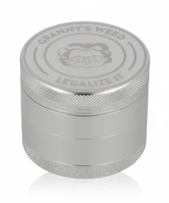 Grannys Weed Aluminium Grinder 4-teilig Ø 63mm Silber
