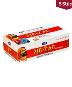 Bundle: Zig Zag Mini Filterhülsen (5×100 Stück)