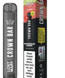 Crown Bar by Al Fakher X Lost Mary Watermelon Cherry Einweg E-Zigarette 20mg