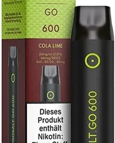 Pod Salt Go 600 Einweg E-Shisha Cola-Lime-Aroma 20mg