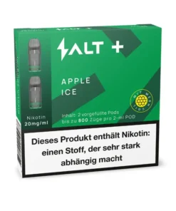 Salt Plus Apple Ice Pod E-Zigarette Vape Liquid (2x2ml)