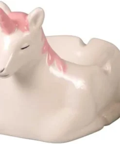 Ascher Keramik Einhorn rosa