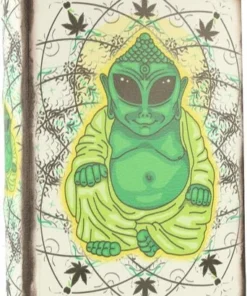 Buchversteck/Stash Book Holzbox Alien Buddha