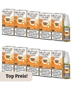 10er Pack E-Liquid Nikotinsalz ELFBAR Elfliq TROPICAL FRUIT 20mg