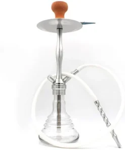 Dreamliner Shisha 1er, 56cm transp./Säule silber