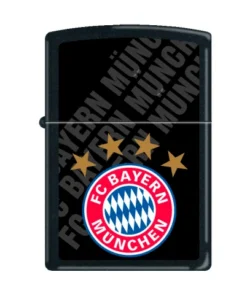 Zippo FC Bayern black matt Druck