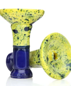 Fox Hookah Collon Bowl Yellow Dark Blue