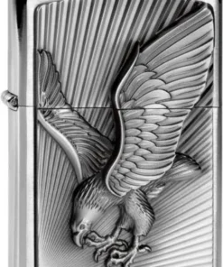 Zippo chrom gebürstet Plakette Eagle 2013