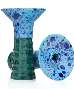 Fox Hookah Small Alien Bowl Light Blue Dark Green