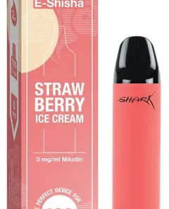 Shark Strawberry Ice Cream Einweg E-Zigarette Vape 0mg (1 Stück)