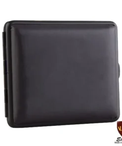 Zigarettenetui Kunstleder VH 18er King Size schwarz mit Gummizug