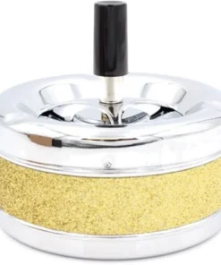 Schleuderascher Metall Glitzer Gold