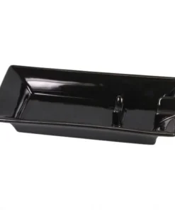 Cigarrenascher Keramik schwarz 1 Ablage 9,2 x 18,3 cm