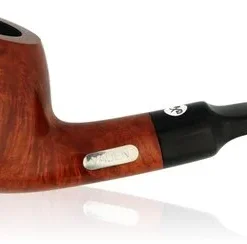 Vauen Pfeife Jubiläumsedition 175 Years JU 142 Braun Glatt mit Sterling-Silber-Emblem und Filter im Schmuckkarton