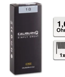 E-Clearomizercoil UWELL Caliburn G 1.0 OhmÃae 4 Stueck