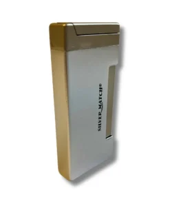 Silver Match Sturmfeuerzeug Jetflame Schmal Silber