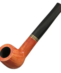 Pfeife Capitello Corallo de Luxe Liverpool aus Bruyèreholz glatt Acryl in orangebraun schwarz