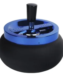 Schleuderascher Metall schwarz/blau Ø 13cm