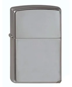 Feuerzeug Zippo Black Ice aus Metall beschichtet in silbergrau matt anthrazit glänzend