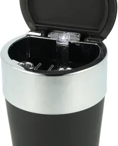 Atomic Auto-Aschenbecher mit LED Rubber Schwarz