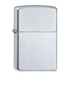 Feuerzeug Zippo Satin aus Chrom satiniert in silber seidenmatt