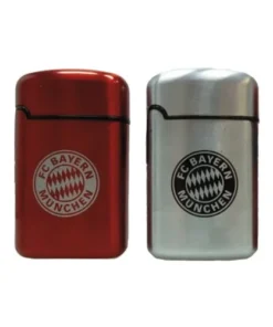 Feuerzeug Jet V-FIRE FC Bayern Metall rot und silber