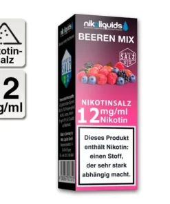 E-Liquid Nikotinsalz NIKOLIQUIDS Beeren Mix 12 mg