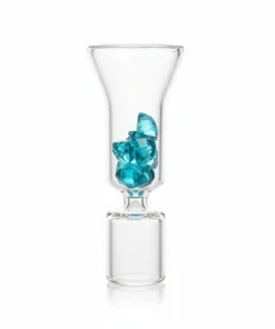 TobaliQ Glas-Zigarettenhalter Blau