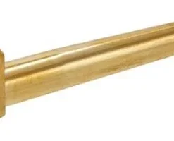 Brass Roller Metallpfeife schraubbar Gold