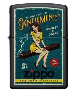 ZIPPO schwarz matt Cigar Girl Design 60005052