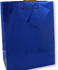 Geschenktüte Laser/Metallic Blau TBH 10x18x23cm 1 Stk.