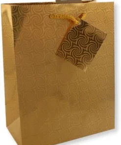 Geschenktüte Laser/Metallic Gold TBH 10x18x23cm 1 Stk.