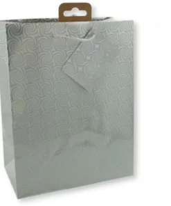 Geschenktüte Laser/Metallic Silber TBH 10x18x23cm 1 Stk.