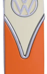 VW Volkswagen Metall Feuerzeug Kraftsoffanzeige Beige Orange