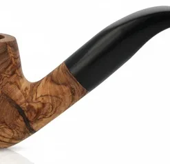 Jean Claude Pfeife Olivenholz mit schwarzem Mundstück Nr.4