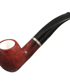 Pfeife Capitello Beta Apple aus Bruyèreholz Meerschaum Acryl in Bordeaux/Orange