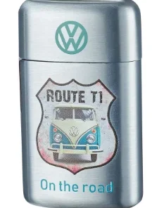 VW Volkswagen Metall Feuerzeug On The Road Türkis