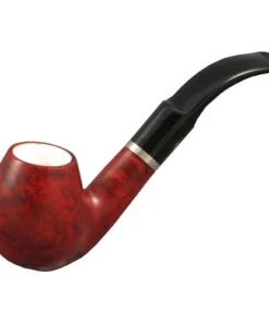 Pfeife Capitello Beta aus Bruyèreholz Meerschaum Acryl in braun weiss schwarz abgerundet