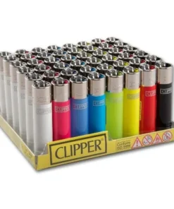 Einwegfeuerzeug Stein CLIPPER Solid Branded Steller mit 48 Stueck