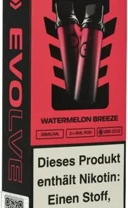 Pod Salt Evolve Watermelon Breeze Prefilled Einweg Pod 2x2ml 20mg