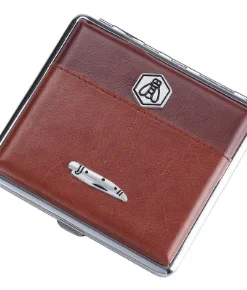 Laguiole Etui PU Leder Rotbraun Braun
