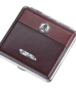 Laguiole Etui PU Leder Dunkelbraun Braun