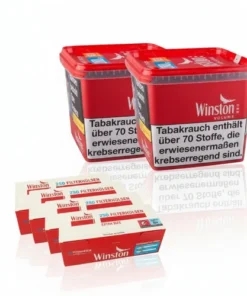 Winston Rot 500g Sparpaket mit 1.000 Hülsen